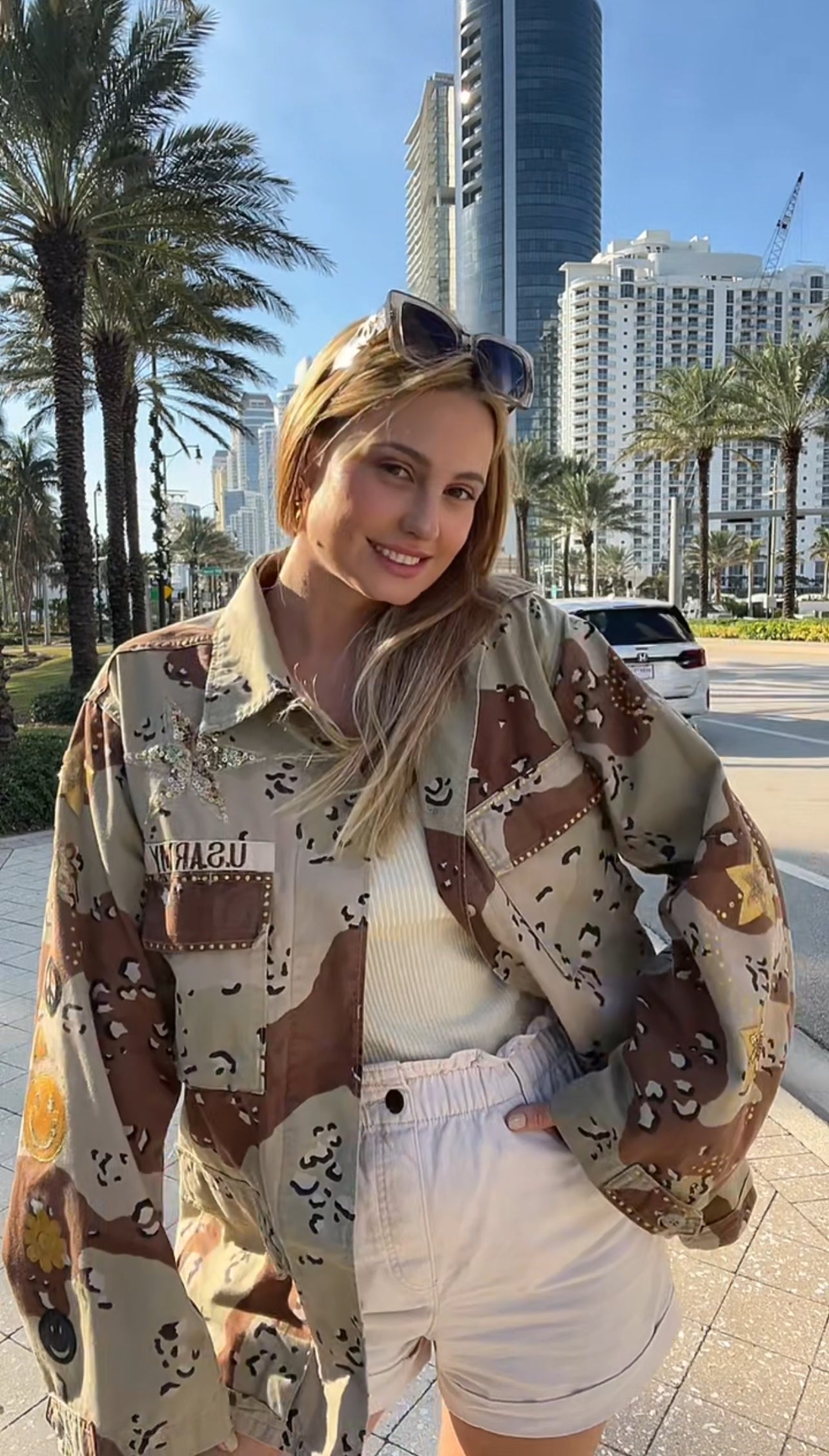 Gold Stars Camo Jacket