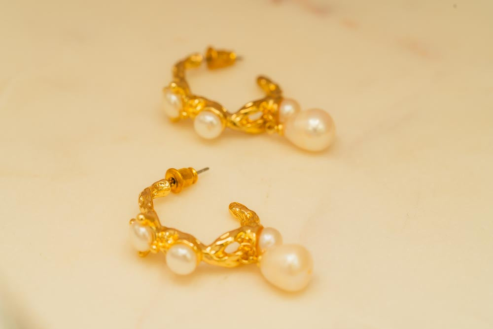 Evelyn Pearl Hoops